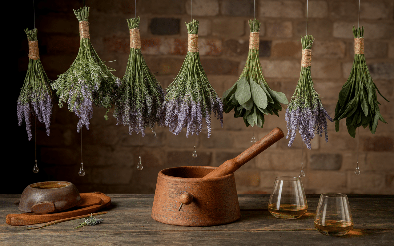 Farigoule : du thym sauvage de Provence à la liqueur traditionnelle Atelier artisanal fabrication liqueur farigoule avec alambic cuivre et thym