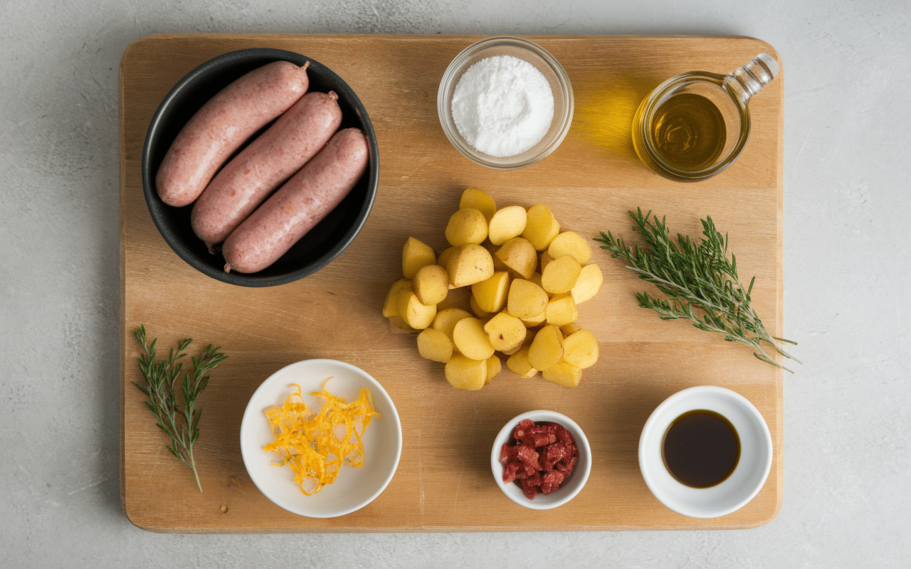 ingredients figatelli recette au four pommes de terre romarin