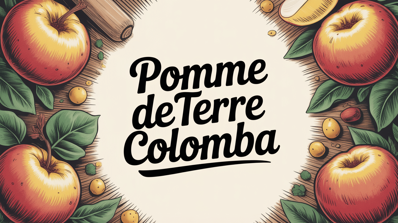 Pomme de terre colomba : guide complet de la variété précoce aux multiples usages Illustration stylisée de pommes de terre Colomba dorées