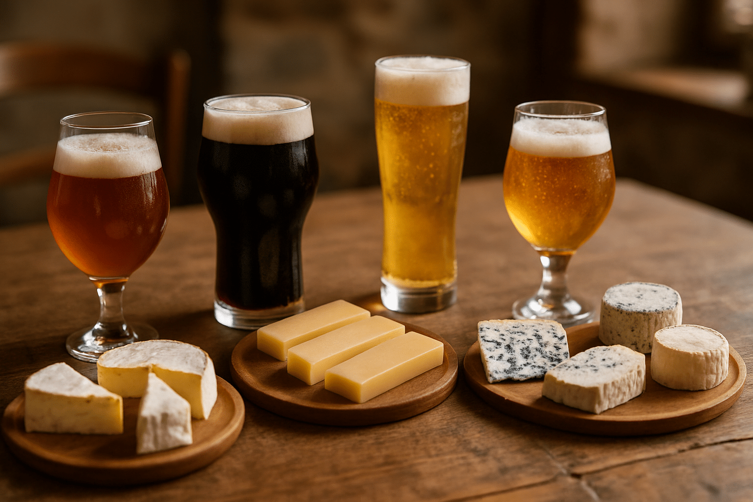 Accords bières et fromages français : comment marier IPA, stout et bières blondes aux grandes familles de fromages ? découvrez comment associer parfaitement les bières françaises ipa, stout et blondes avec les grandes familles de fromages pour des accords savoureux et réussis.