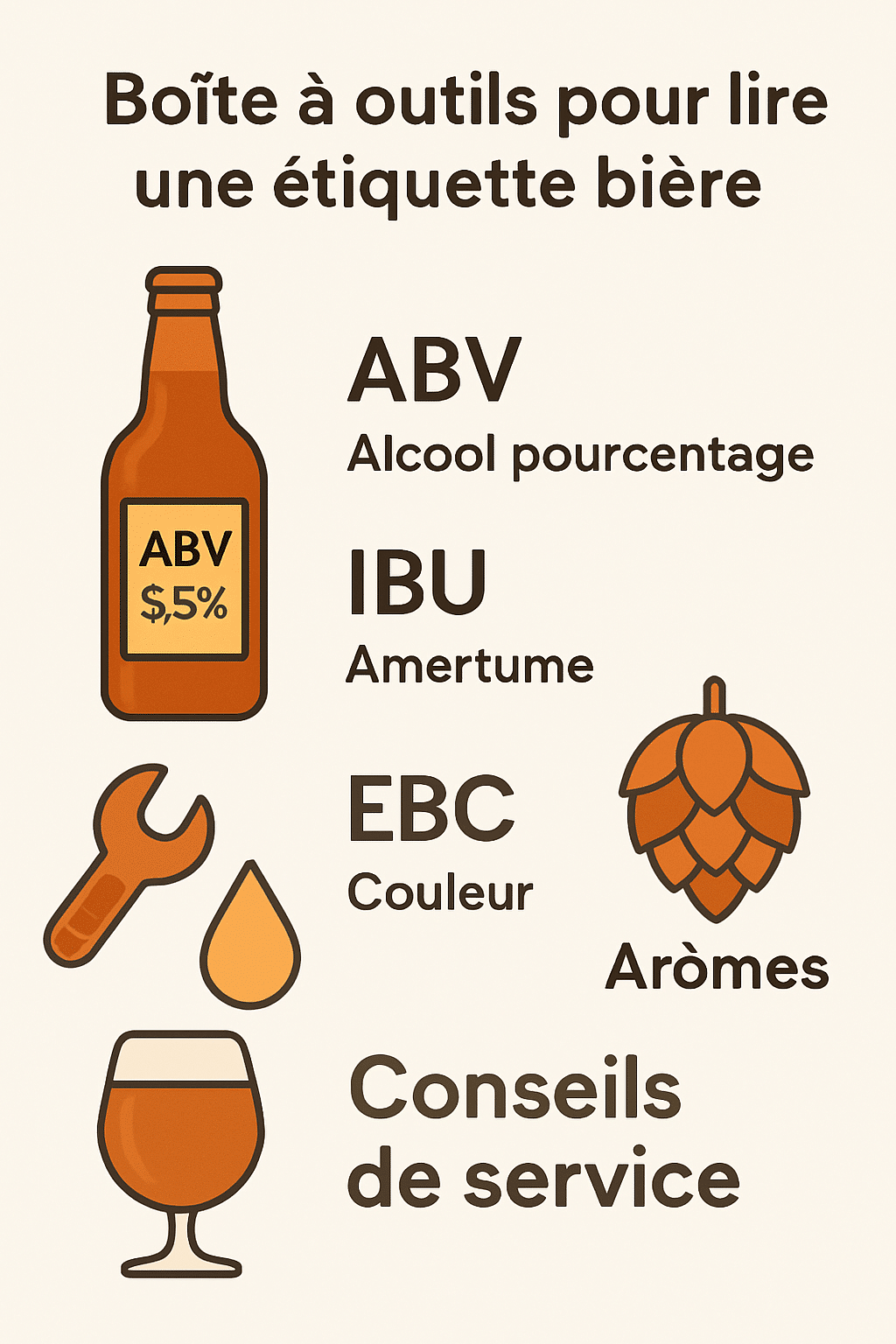 Comment lire une étiquette de bière artisanale : IBU, EBC, ABV… décryptage complet découvrez comment lire et comprendre les étiquettes de bière artisanale, avec un décryptage complet des termes clés comme ibu, ebc et abv pour mieux apprécier votre dégustation.