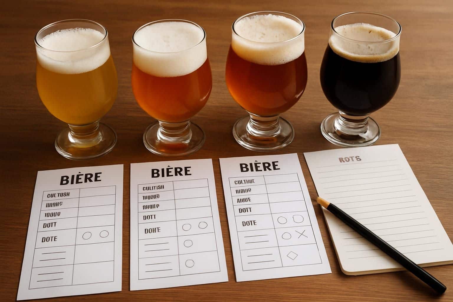 Comment organiser une soirée dégustation de bières artisanales à la maison : matériel, quantités et fiches de dégustation découvrez comment organiser une soirée dégustation de bières artisanales à la maison avec nos conseils sur le matériel nécessaire, les quantités adaptées et des fiches de dégustation pour profiter pleinement de l'expérience.