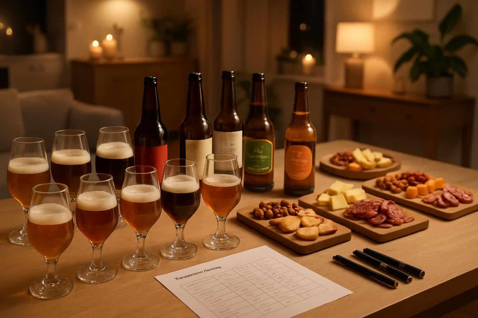 Comment organiser une soirée dégustation de bières artisanales à la maison : matériel, quantités et fiches de dégustation découvrez comment organiser une soirée dégustation de bières artisanales à la maison avec notre guide complet : matériel nécessaire, quantités recommandées et fiches de dégustation pour une expérience réussie.