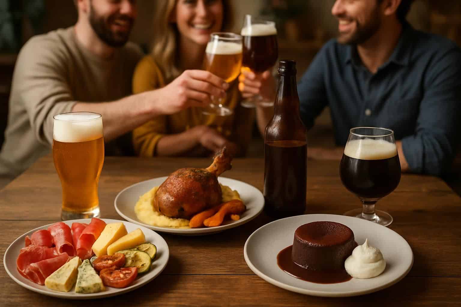 Menu complet 100 % accords mets-bières pour un dîner entre amis (entrées, plats, desserts) découvrez un menu complet 100 % accords mets-bières pour un dîner réussi entre amis, avec des recettes d'entrées, plats et desserts savoureux parfaitement assortis à vos bières préférées.
