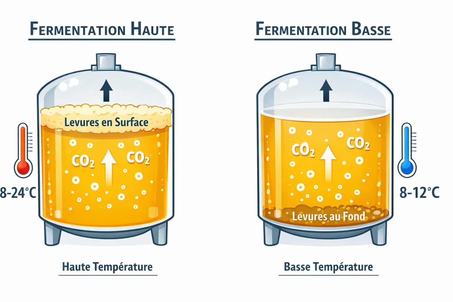 Fermentation haute vs fermentation basse : Le match expliqué simplement. (Pédagogie pure). découvrez en toute simplicité les différences entre fermentation haute et fermentation basse grâce à notre explication claire et pédagogique. comprenez facilement leurs caractéristiques et impacts en quelques minutes.