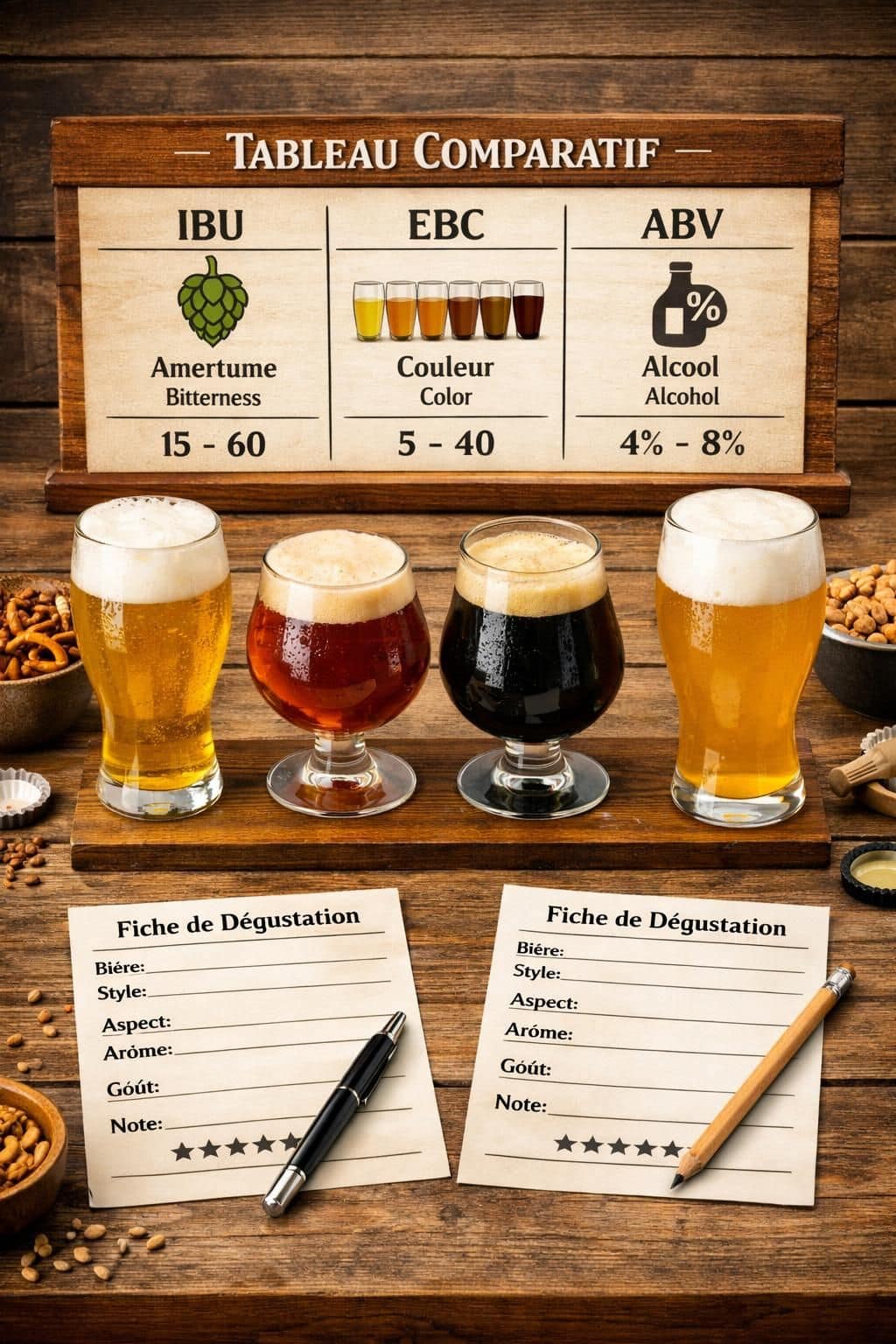 IBU, EBC, ABV : Comment décrypter enfin les étiquettes de vos bières ? (Essentiel pour se positionner sur les termes techniques). découvrez comment comprendre facilement les termes techniques ibu, ebc et abv sur les étiquettes de vos bières pour mieux choisir et apprécier chaque dégustation.