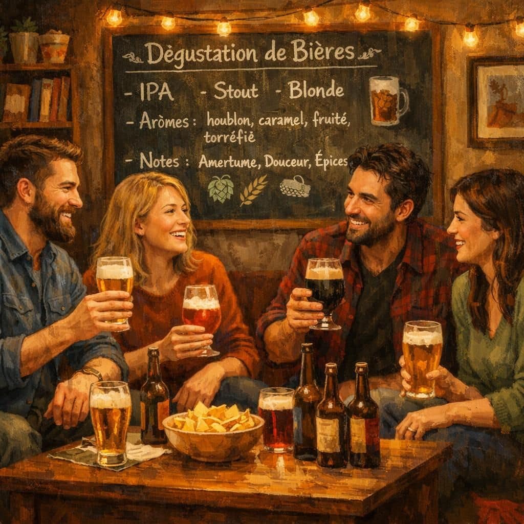 Organiser une dégustation de bière à la maison : Le kit de survie. (Encourage l'achat de plusieurs références pour comparer). découvrez comment organiser une dégustation de bière à la maison avec notre kit de survie. comparez plusieurs références pour une expérience unique et savoureuse. parfait pour les amateurs et les curieux !