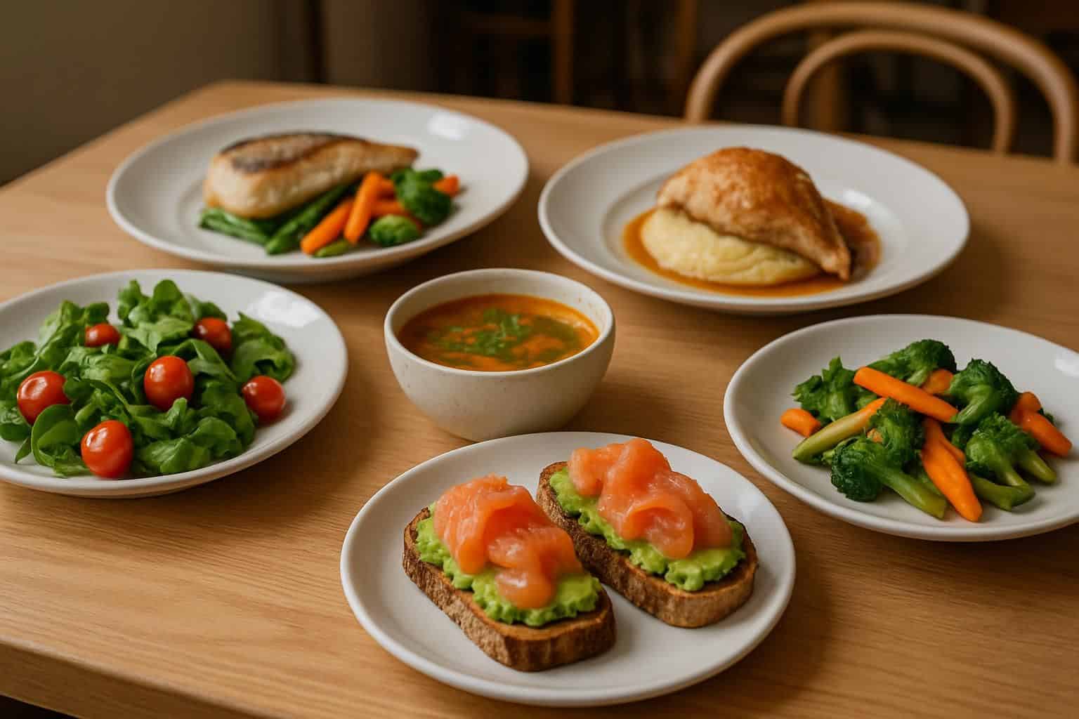 découvrez notre menu léger de brasserie avec des suggestions d'entrées fraîches et de plats savoureux pour un repas équilibré et gourmand.