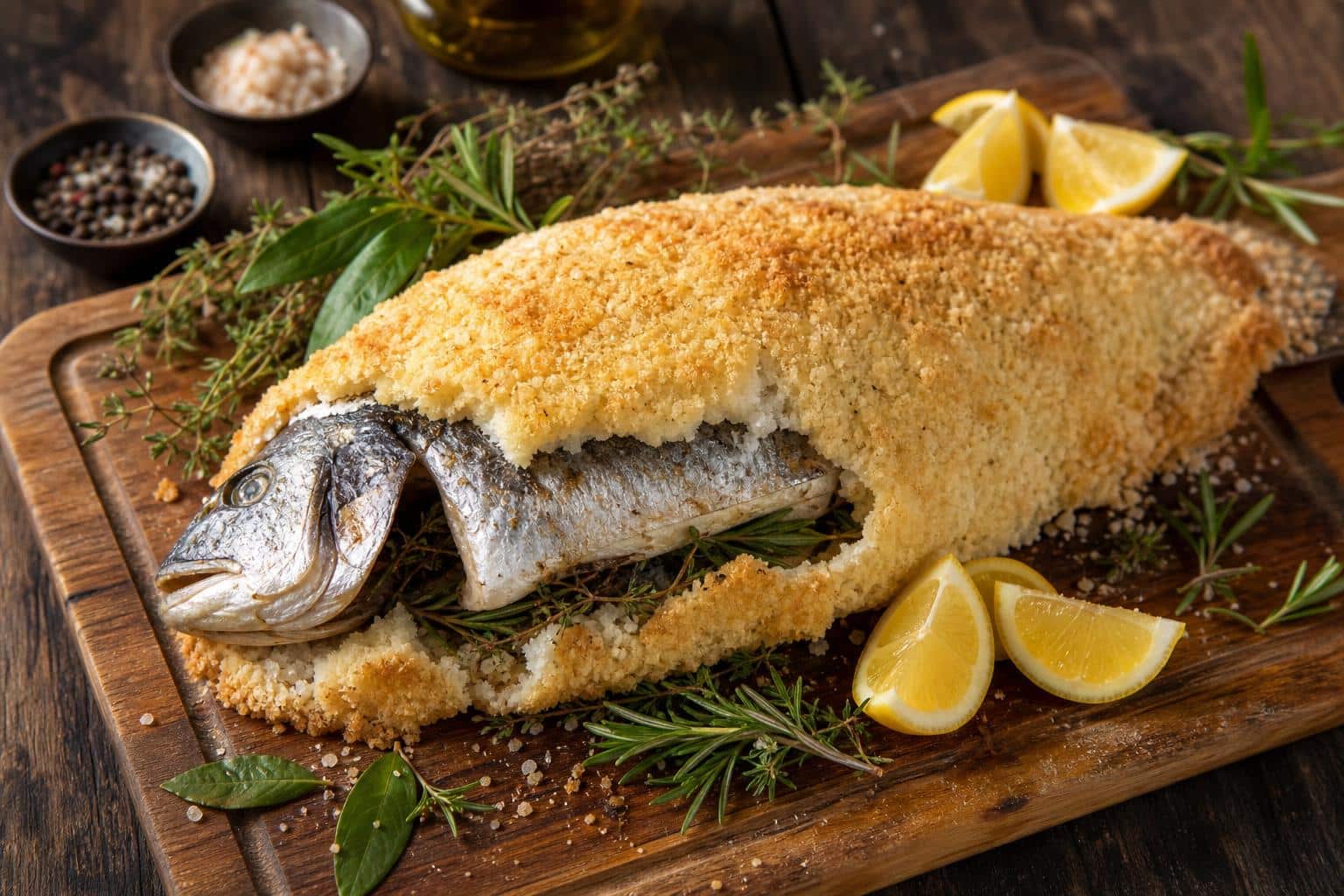 Poisson en croute de sel: technique ancestrale découvrez la technique ancestrale du poisson en croûte de sel, une méthode traditionnelle pour cuisiner un poisson tendre et savoureux, préservant toutes ses saveurs.
