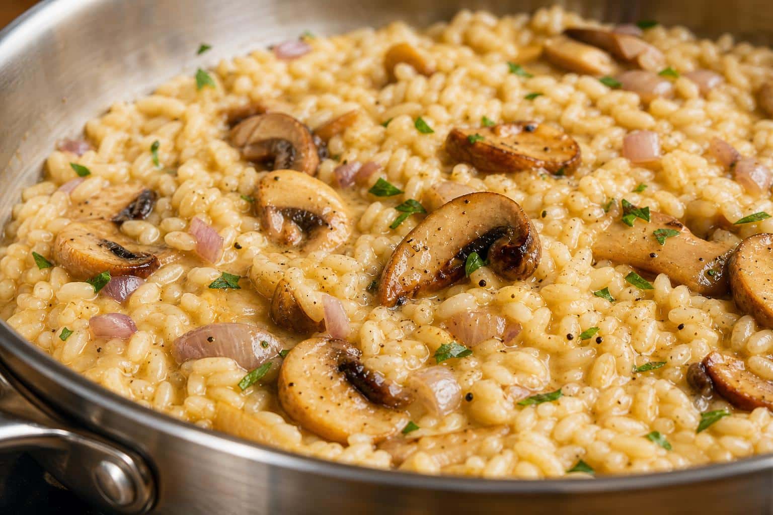 Risotto champignons: la cuisson parfaite découvrez nos astuces pour réussir un risotto aux champignons crémeux et savoureux à chaque fois, avec la cuisson parfaite garantie.