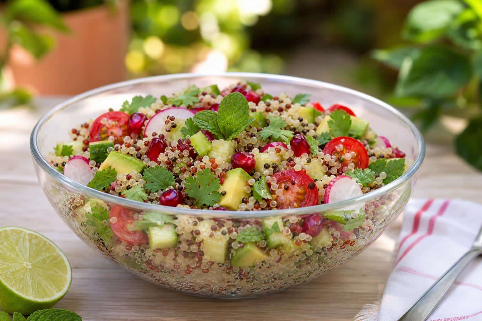 Salade de quinoa: dejeuner sain ete découvrez notre recette fraîche et facile de salade de quinoa, parfaite pour un déjeuner sain et léger en été.
