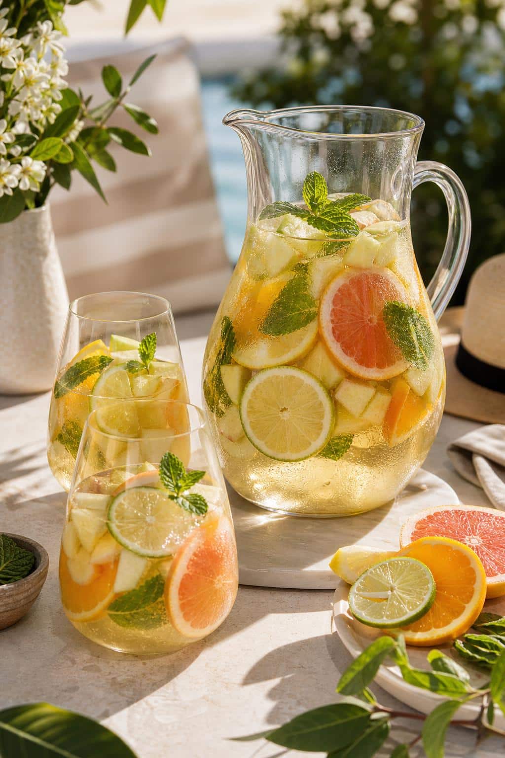 Sangria blanche: la recette ete francaise découvrez la recette estivale française de la sangria blanche, une boisson rafraîchissante parfaite pour vos journées ensoleillées.