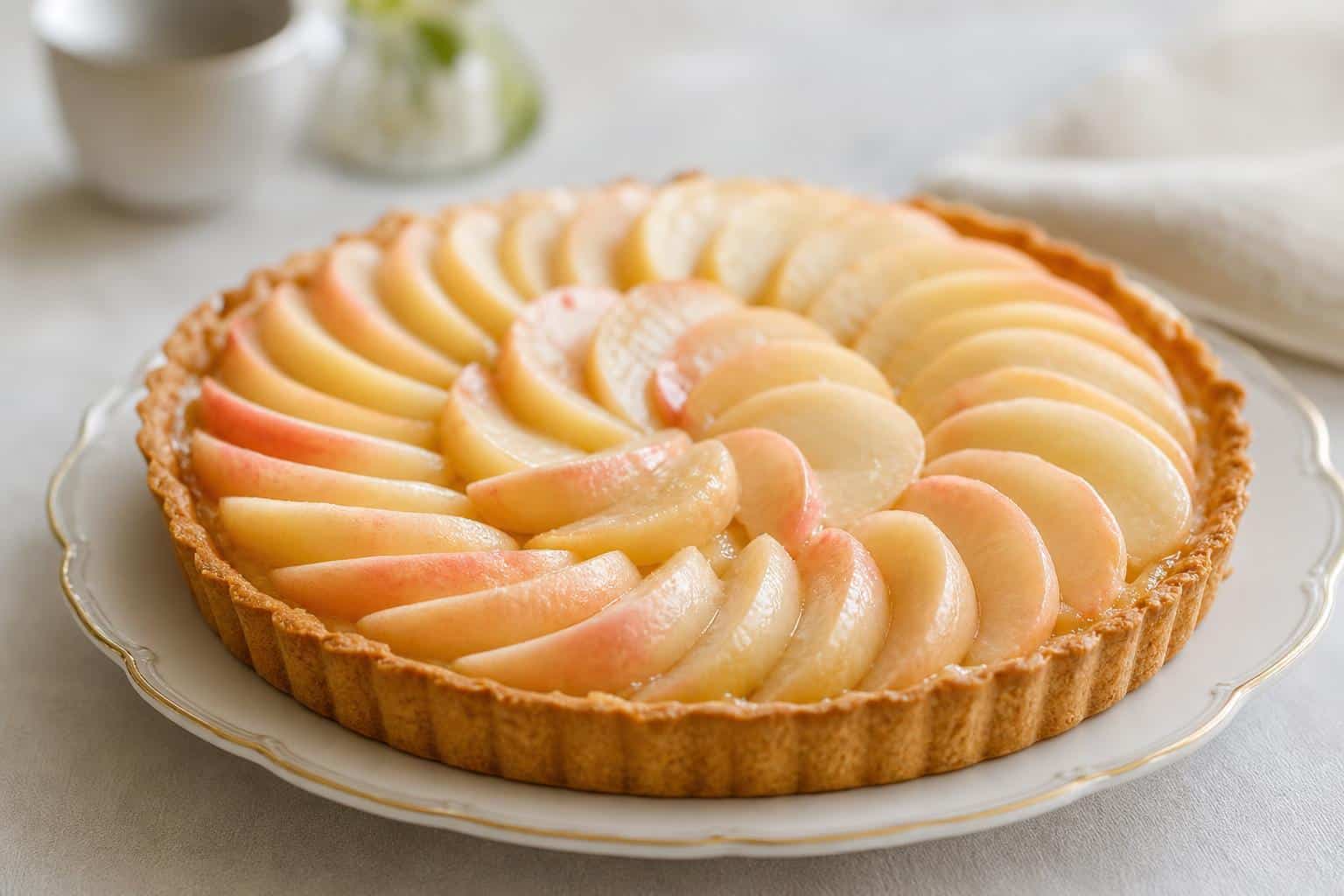 Tarte aux peches blanches: subtile et fine découvrez notre recette délicate de tarte aux pêches blanches, subtile et fine, pour un dessert frais et gourmand qui ravira vos papilles.